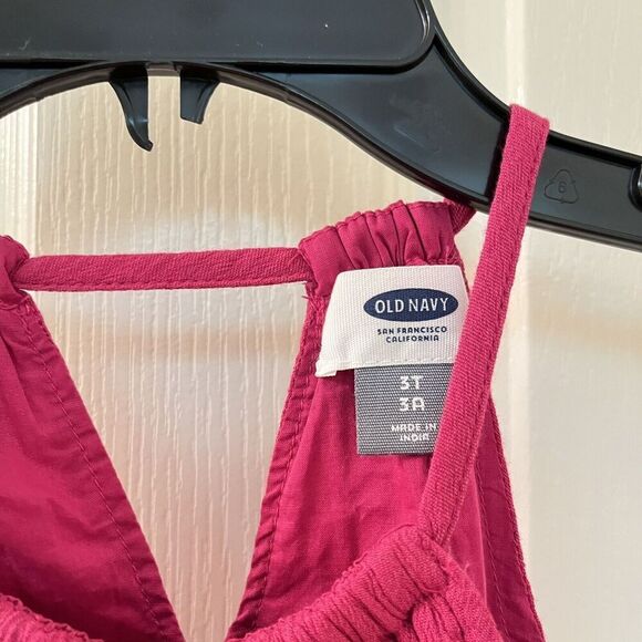 Old Navy Pink Magenta Tulip Front Hem Swing Halter Dress Girls Size 3T NWT - Picture 7 of 11